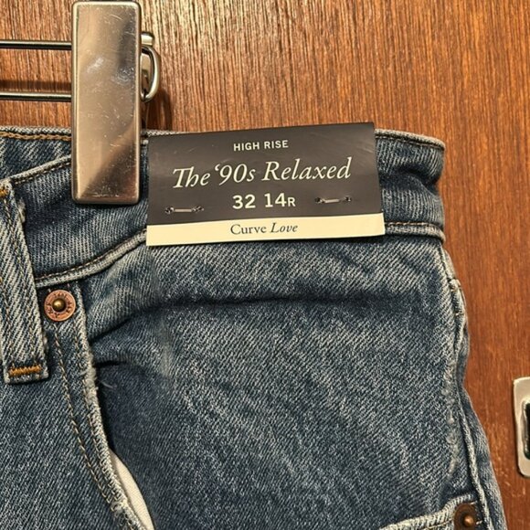 NWT Abercrombie Fitch Curve Love 90s Relaxed Jeans - Picture 6 of 11